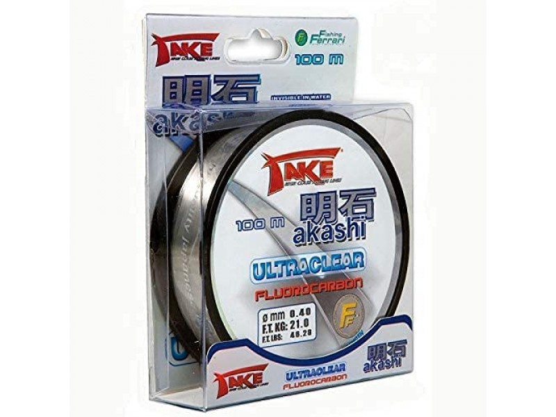 Nylon Lineaeffe Take Akashi Ultraclear Fluorocarbon 100m