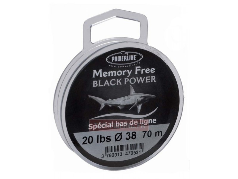 Nylon Powerline Memory Free Noir - 70 m