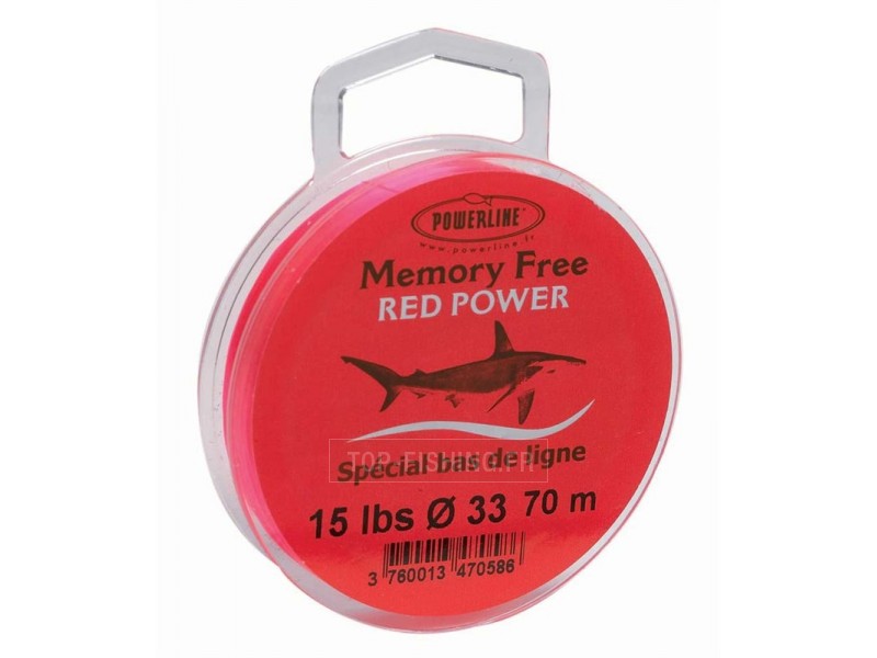 Nylon Powerline Memory Free Rouge - 70 m