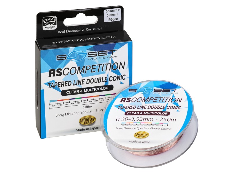 Nylon Sunset Tapered Line Double Conic RS Competition 250m