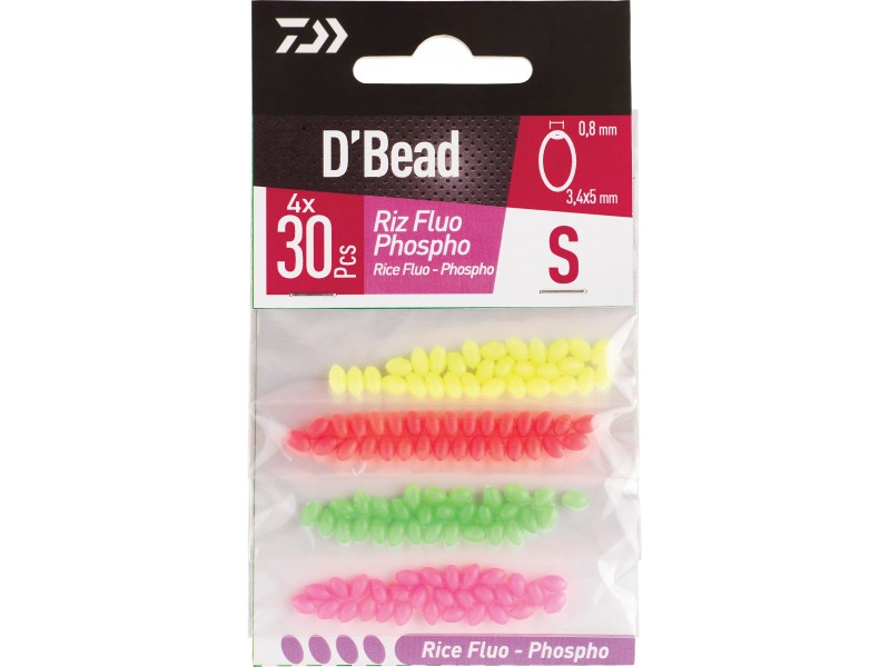 Perle Daiwa Combo Perles Riz Fluo - Phospho