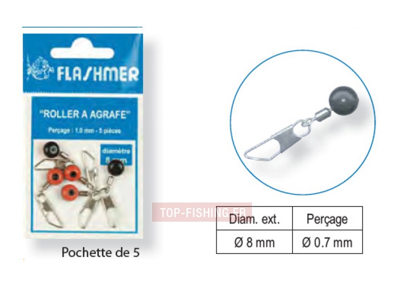 Perle Roller à Agrafe Flashmer