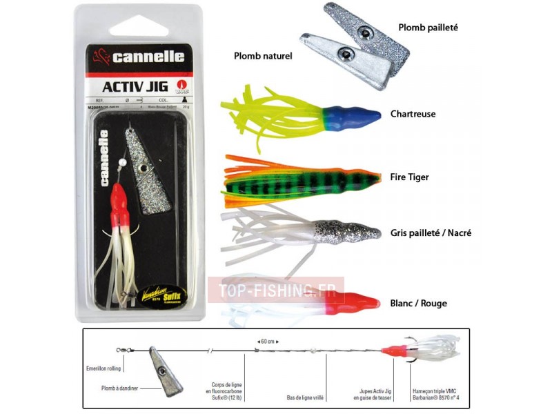 Plomb Pailleté Cannelle Activ Jig - 10 gr