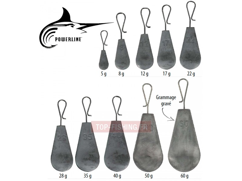 Plomb Powerline Squid Weight - Vrac