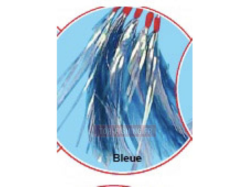 Bas de ligne Flashmer Plumes Filaments 5 hameçons