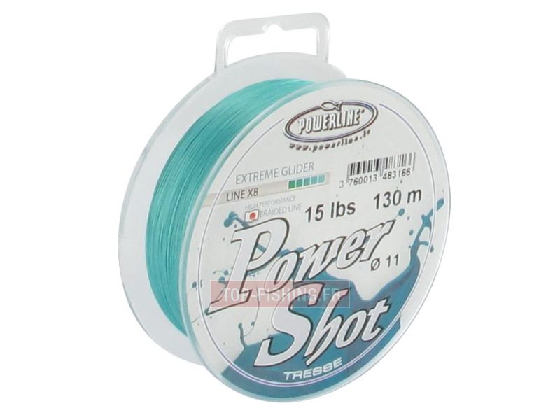 Tresse Powerline Power Shot Bleu 130m