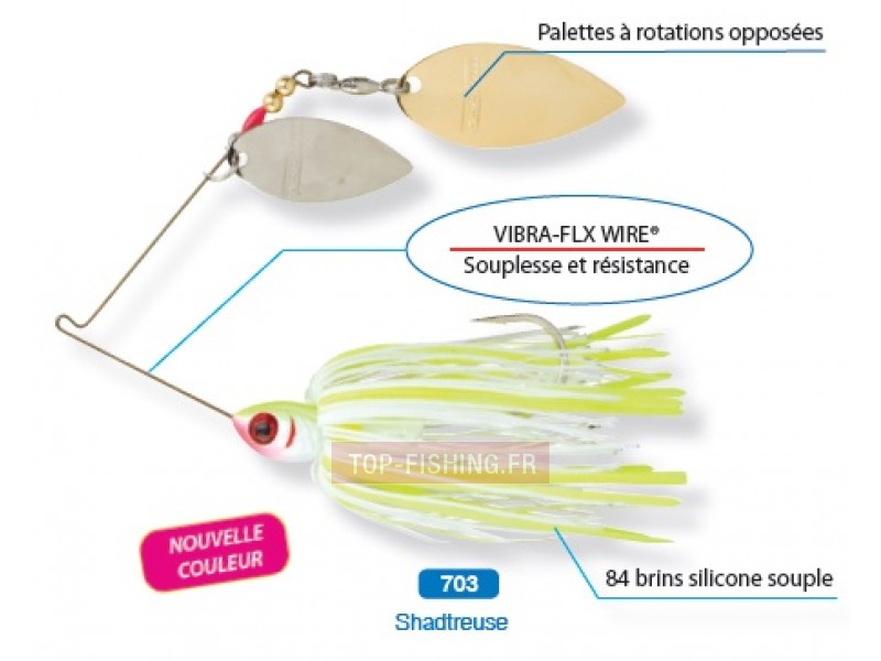 Spinnerbait Booyah Vibra-flx - 10 gr