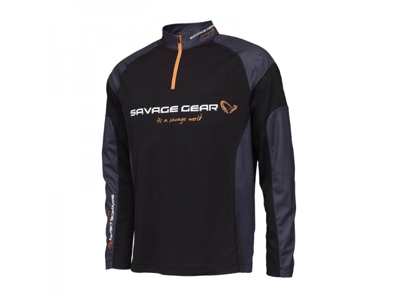 T-Shirt Manches Longues Savage Gear Tournament Gear Noir