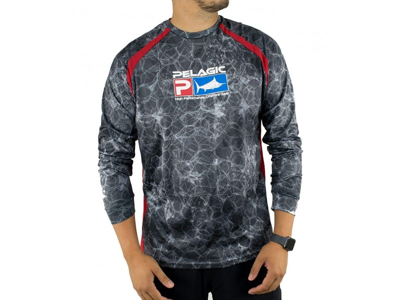 T-Shirt Pelagic Vaportek Hexed noir