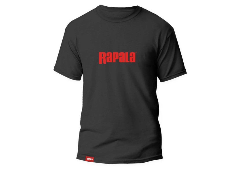 T-Shirt Rapala Black Red Logo