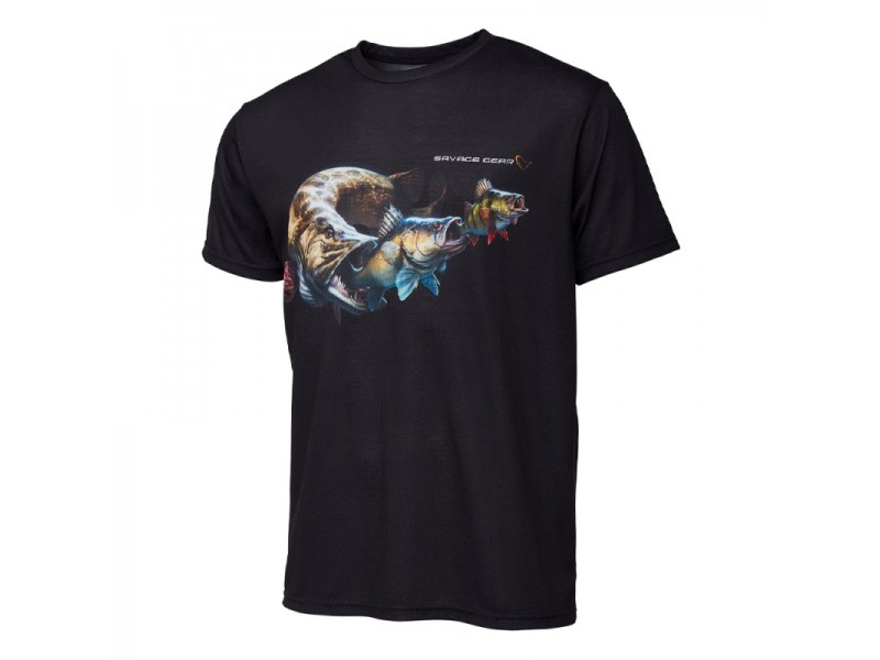 T-Shirt Savage Gear Cannibal Noir