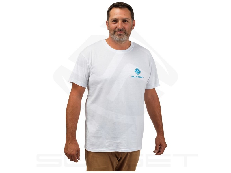 T-Shirt Sunset Blanc