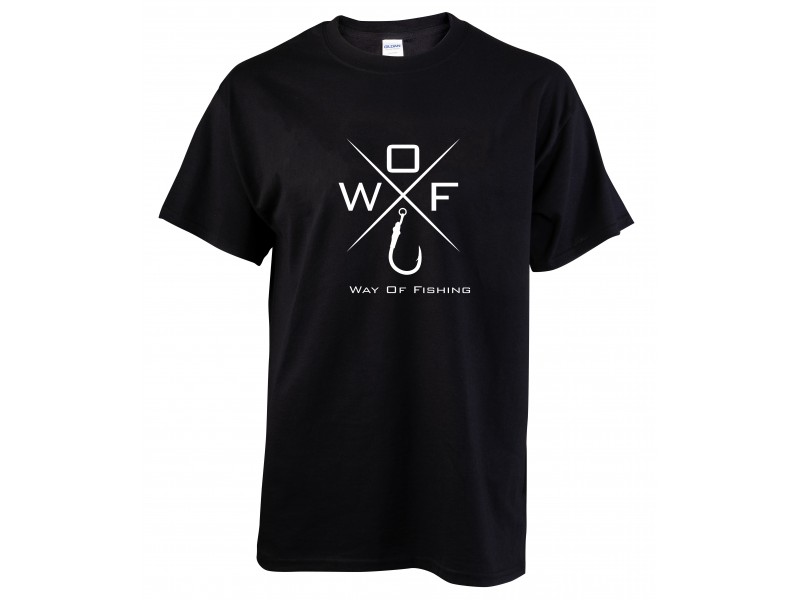T-Shirt Way of Fishing Croix Wof Hameçon
