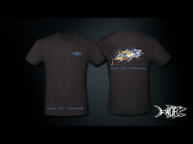 T-Shirt Way Of Fishing Motif Thon 2023 Noir