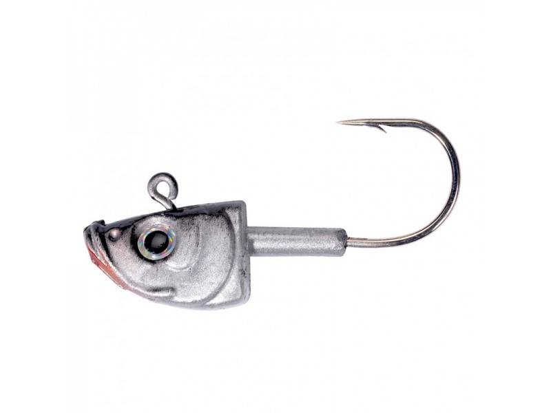 Tête de poisson peinte plombée