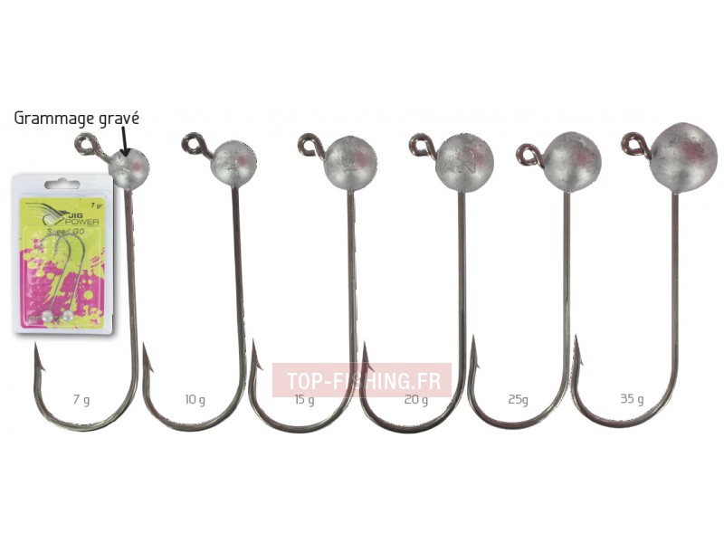 Têtes Plombée Powerline Speed Go - Hameçon n°8/0
