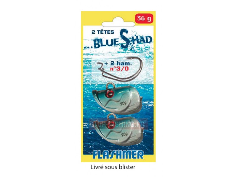 Têtes Plombées Flashmer Blue Shad