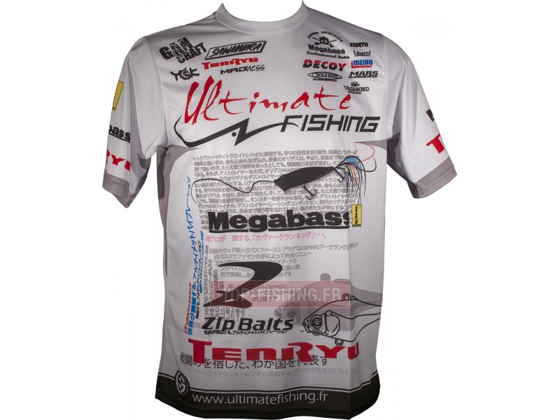 Tee Shirt Ultimate Fishing Competition Blanc