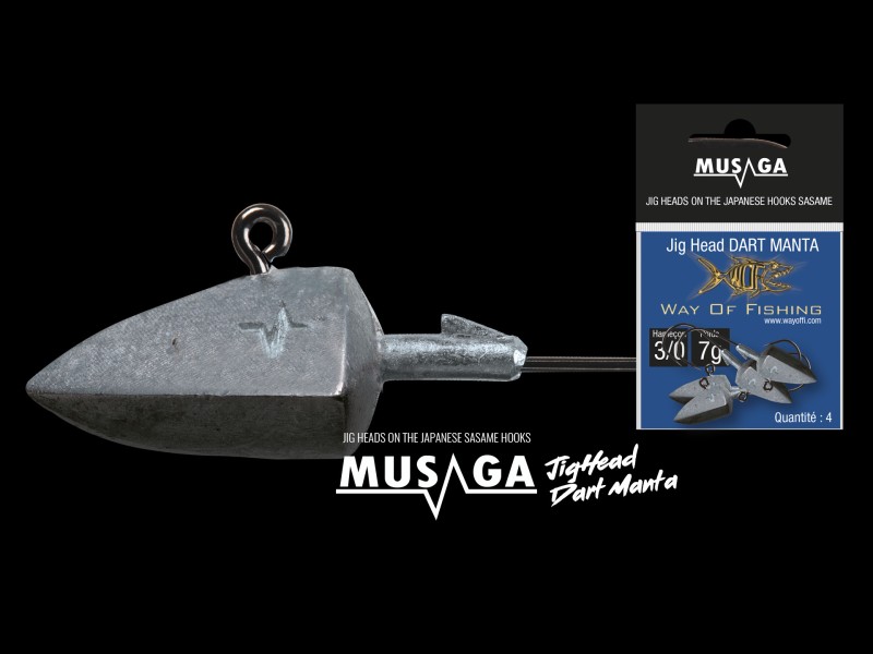 Tête Plombée Musaga Jig Head Dart Manta