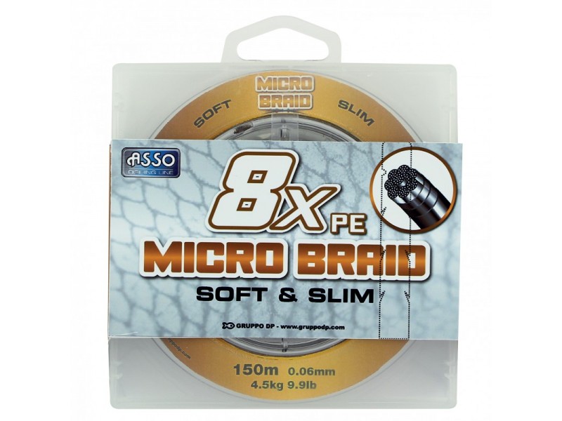 Tresse Asso Micro Braid 8X Marron 150m