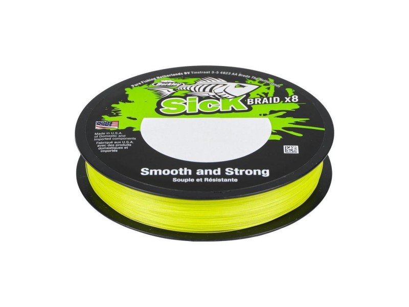 Tresse Berkley Sick Braid Hi Viz Yellow 150m