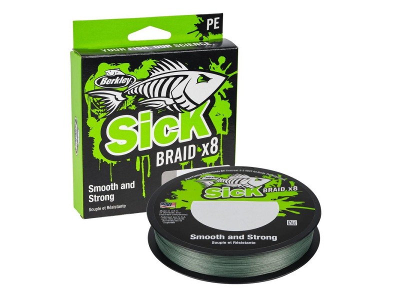 Tresse Berkley Sick Braid Moss Green 150m