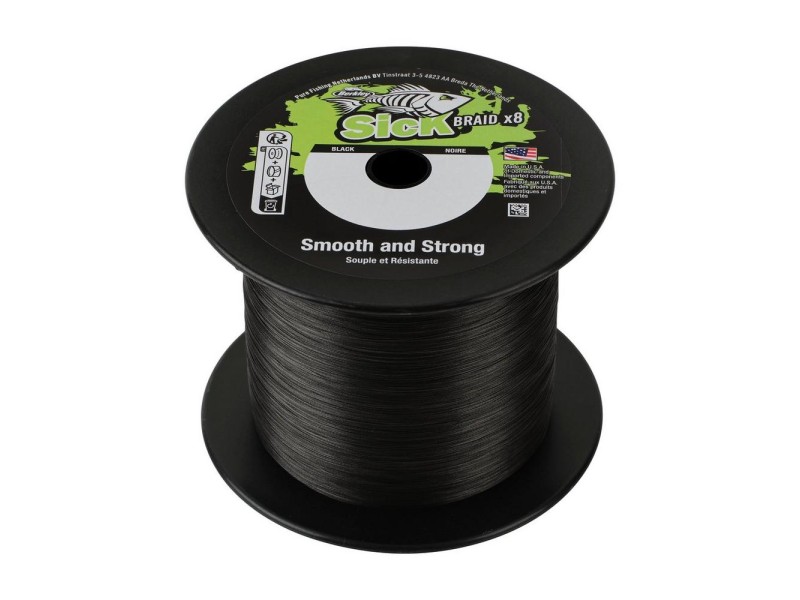 Tresse Berkley Sick Braid X8 Black 2000m