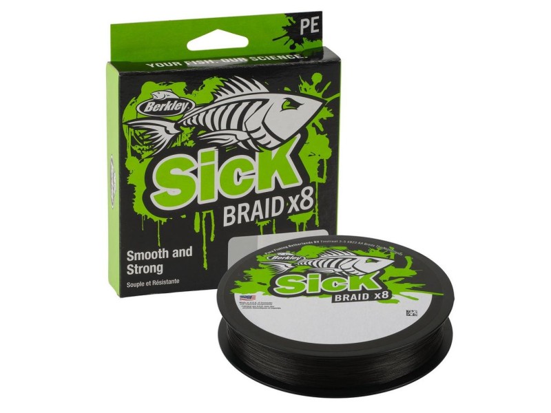 Tresse Berkley Sick Braid X8 Black 300m