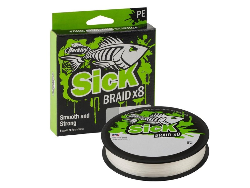 Tresse Berkley Sick Braid X8 White 300m