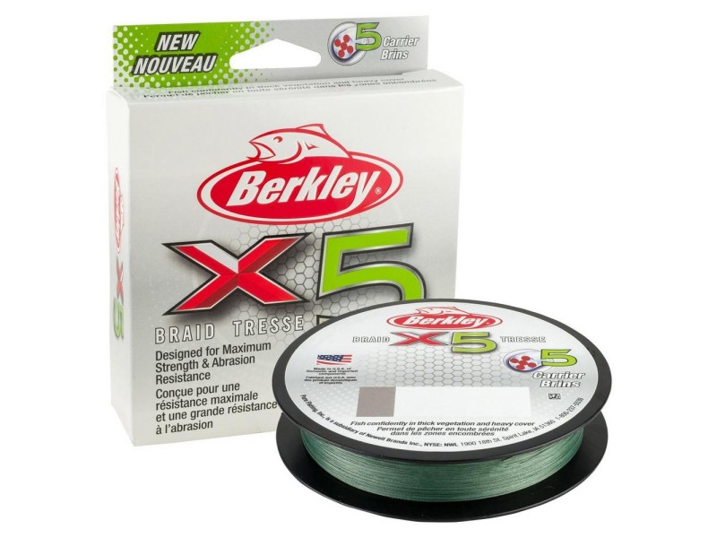 Tresse Berkley X5 Braid Low-Vis Green 300m