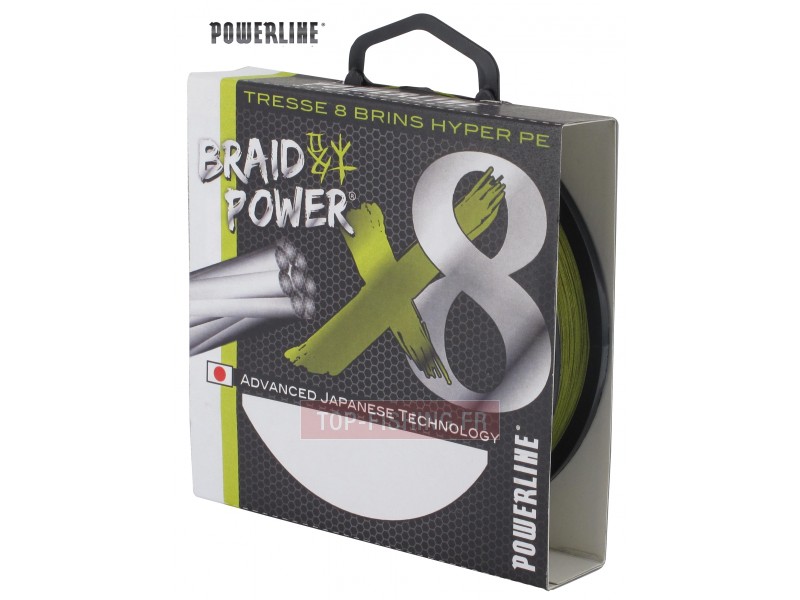 Tresse Powerline Braid Power 8 Brins Verte - 135 m