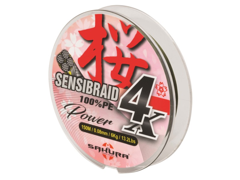 Tresse Sakura Sensibraid 4 Vert 150m