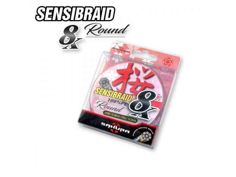 Tresse Sakura Sensibraid 8X Vert 150m