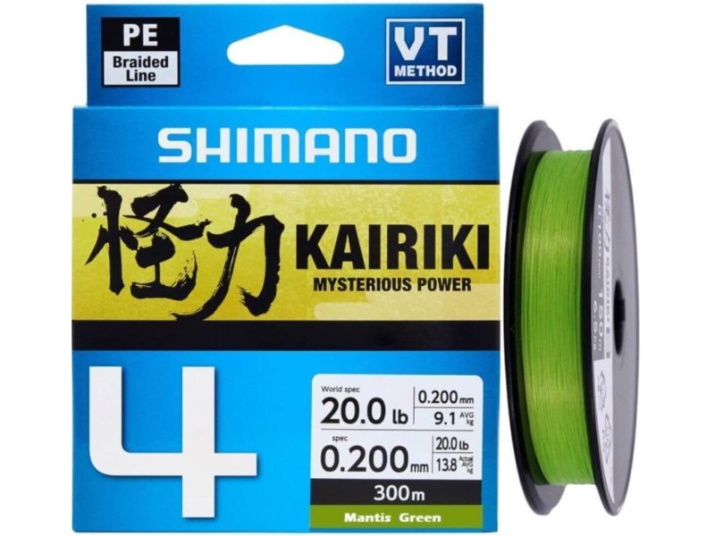 Tresse Shimano Kairiki 4 Vert 300m