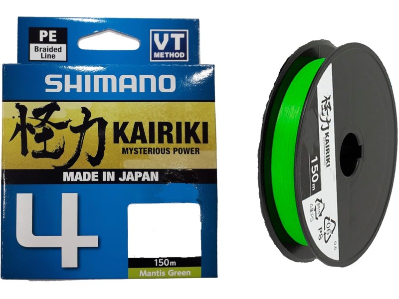 Tresse Shimano Kairiki 4 Vert 150m