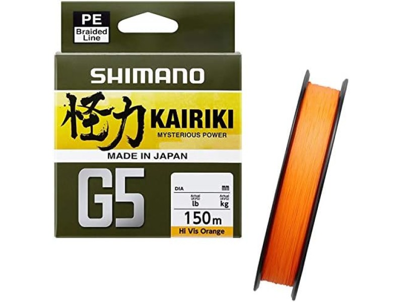 Tresse Shimano Kairiki G5 Orange 100m