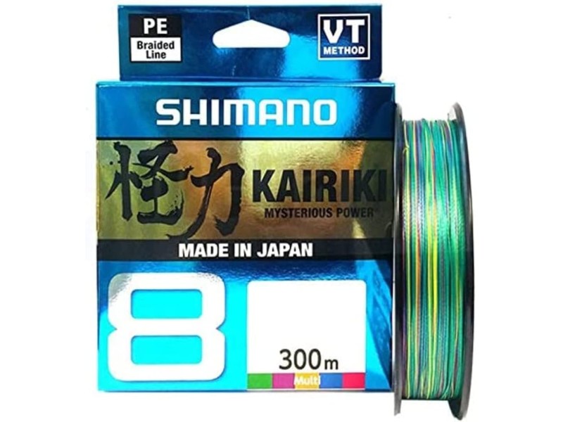 Tresse Shimano Kairiki SX8 Multicolore 300m