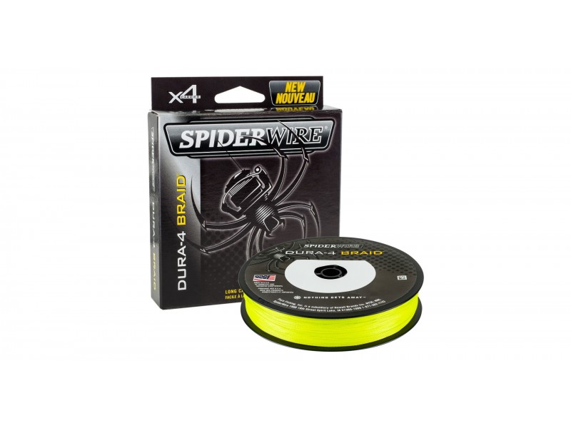 Tresse Spiderwire Dura4 Braid Yellow 150m