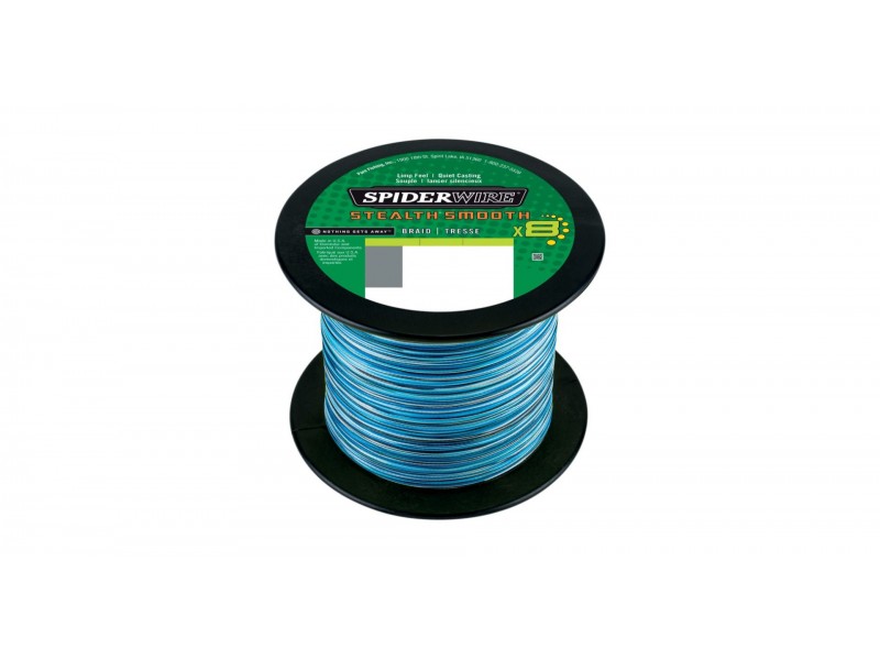 Tresse Spiderwire Stealth Smooth 8 Blue Camo 1800m