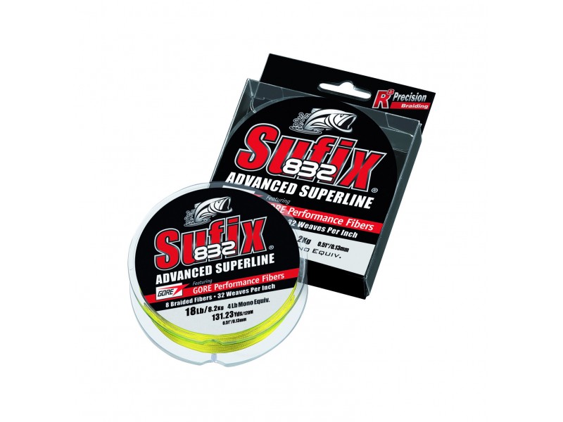 Tresse Sufix 832 Advanced Superline Neon Lime 120m