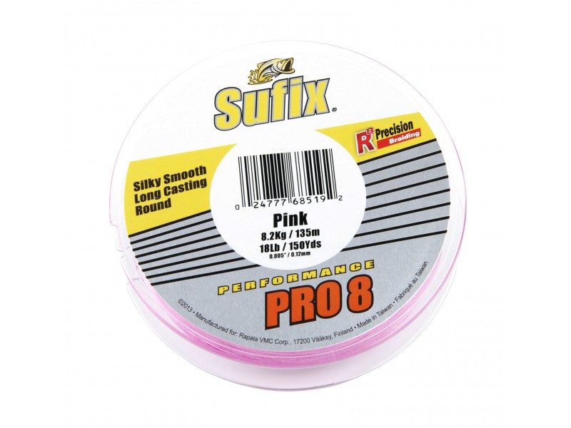Tresse Sufix Performance Pro 8 Hot Pink 275m