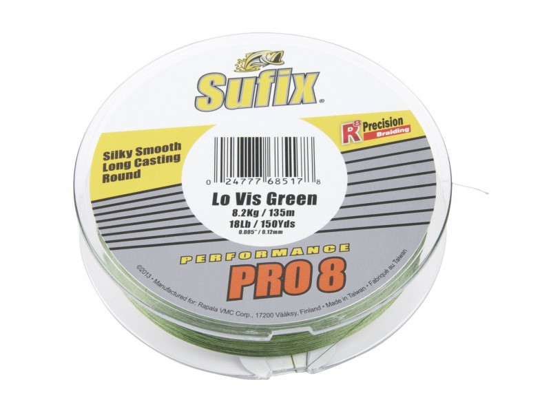 Tresse Sufix Performance Pro 8 Lo-Vis Green 135m
