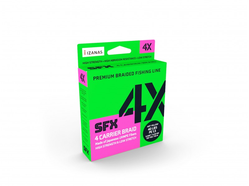 Tresse Sufix SFX 4X Hot Yellow 3200m
