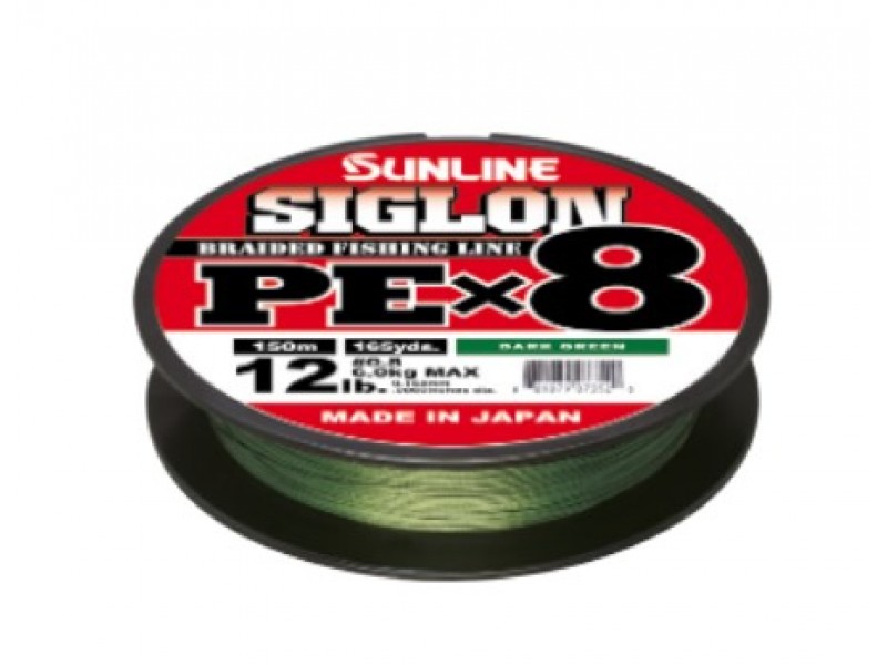 Tresse Sunline Siglon Braid 8X Vert Foncé 150m