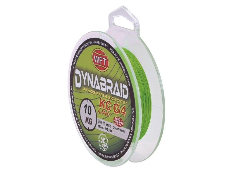 Tresse WFT Dynabraid G4 Chartreuse 300m