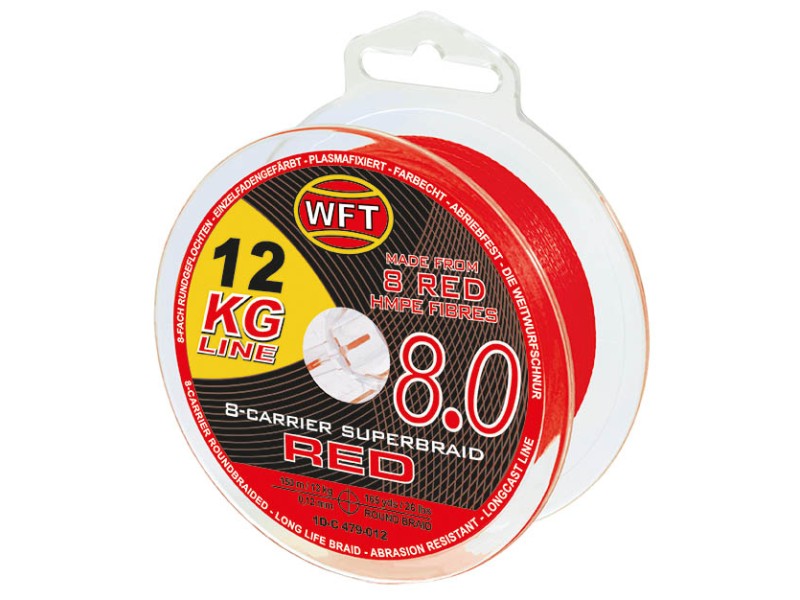 Tresse WFT KG 8.0 Red 600m