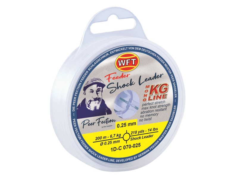 Tresse WFT Peer Fection Shock Leader Line Smoke Blue 200m