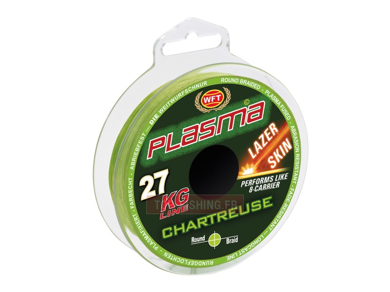 Tresse WFT Plasma Chartreuse Lazer Skin 150m