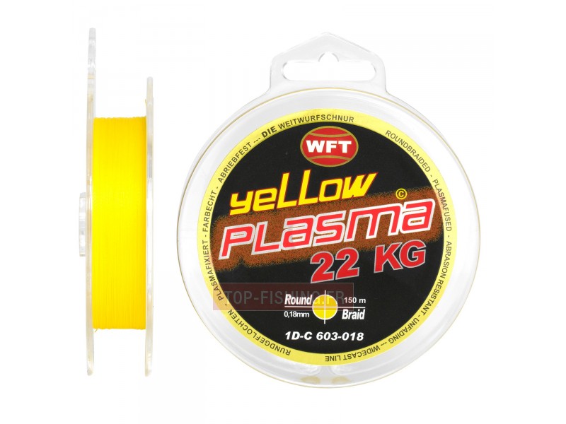 Tresse WFT Plasma Jaune 150m