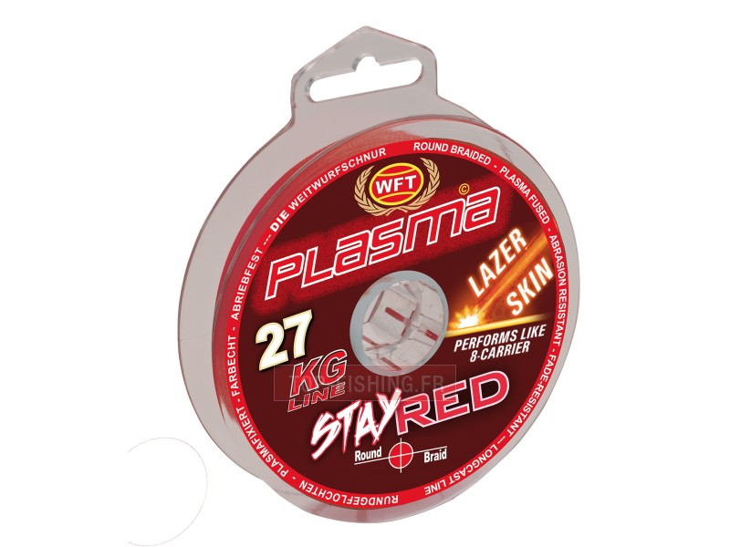 Tresse WFT Plasma Stay Red Lazer Skin 300m